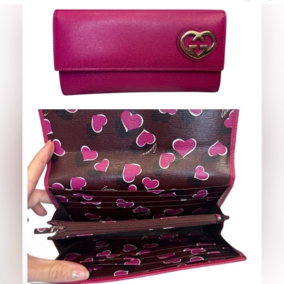 EUC Gucci Limited Edition Takeru GG interlocking hearts long wallet - Picture 2 of 9